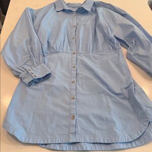 Anthropologie Maeve Sky Blue Shirt